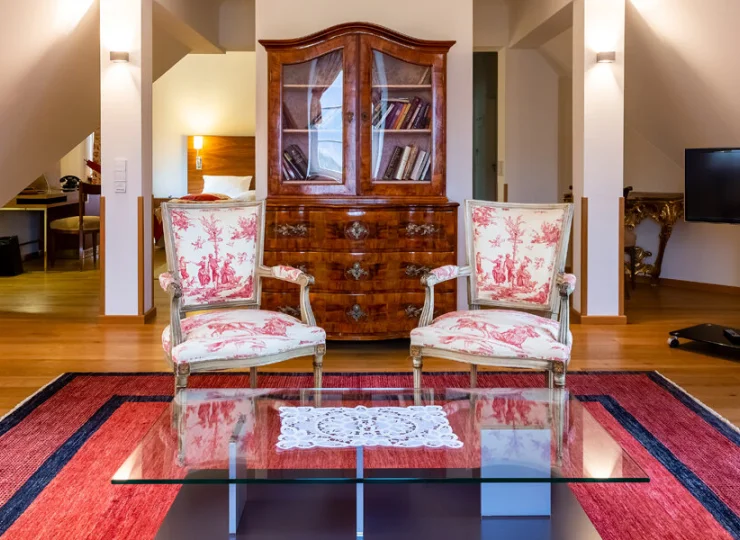 A do tego stylowo urządzony pokój dzienny