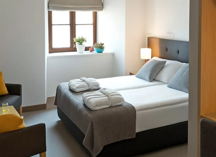 Na gości czekają 2-osobowe, nowocześnie wyposażone pokoje