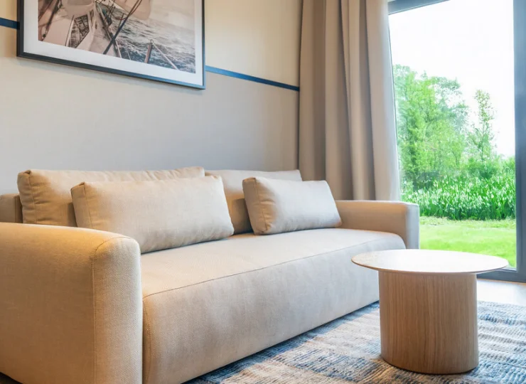 Z apartamentów widać jezioro lub las