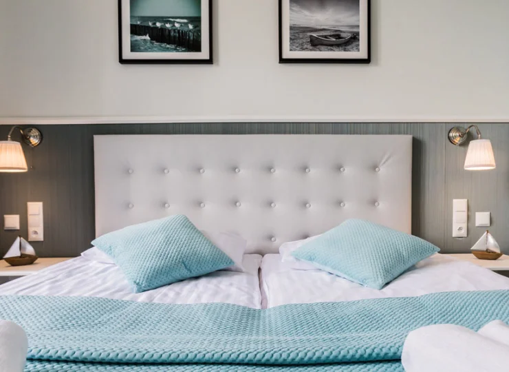 Wnętrza są jasne i przytulne