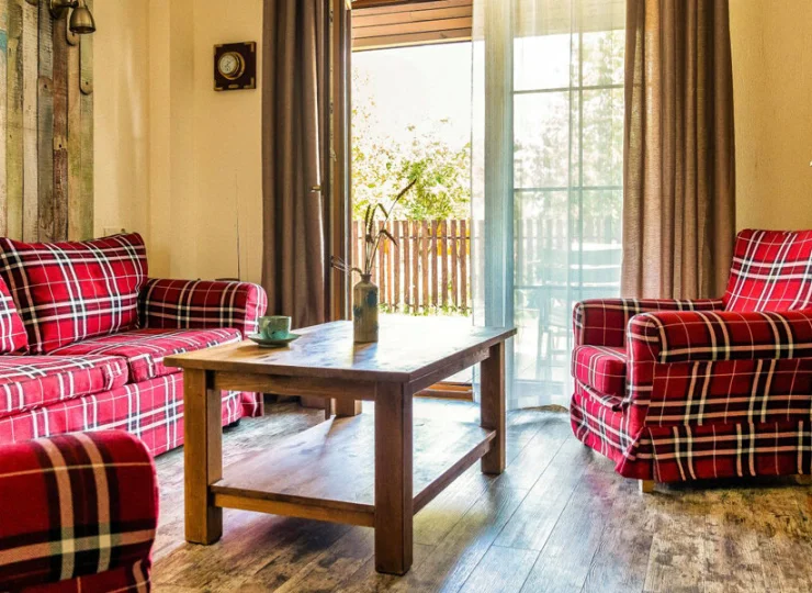 Apartament Premium z tarasem i kuchnią jest położony na parterze, ma 50 m2