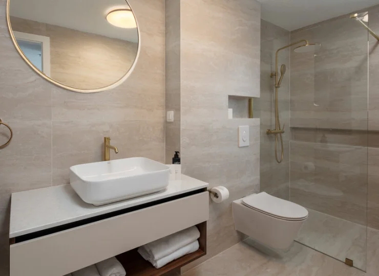 Łazienka w apartamencie family