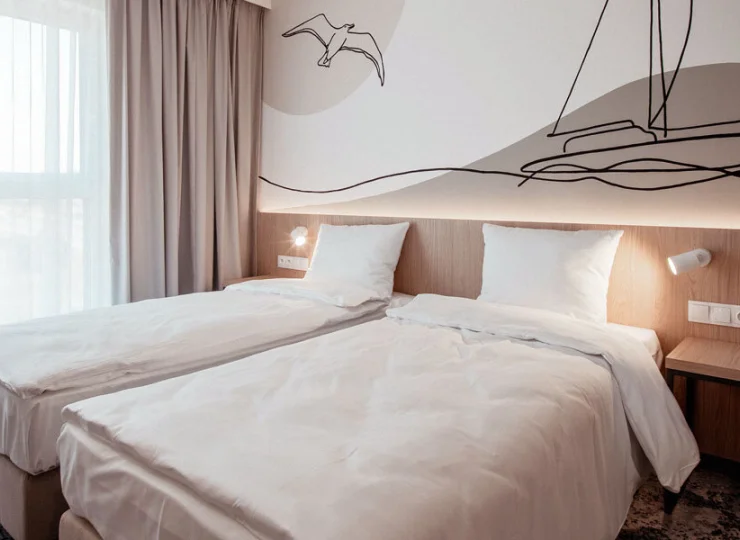 Znajdziecie tutaj pokoje 2-osobowe oraz rodzinne