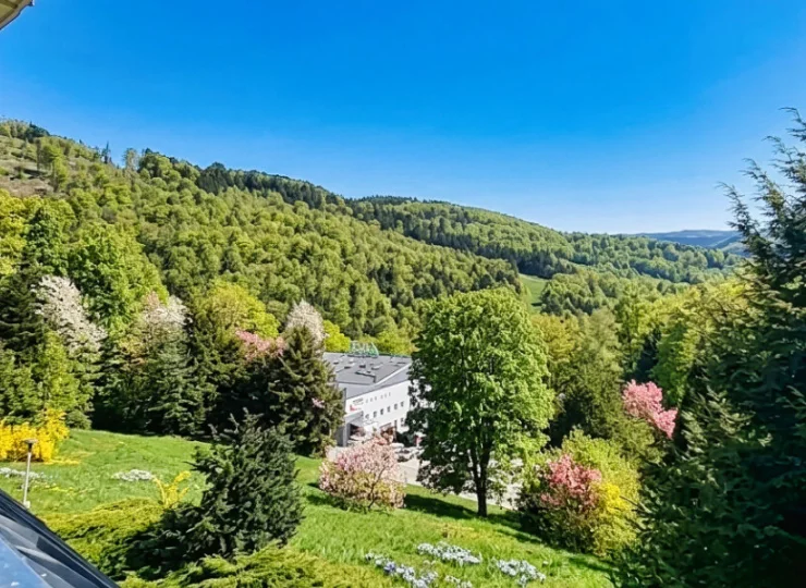 Ośrodek jest położony na zboczach Równicy i ma fantastyczny widok na góry