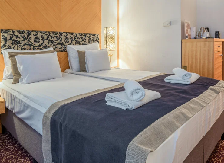 Hotel stwarza świetne warunki do odpoczynku podczas zwiedzania i do pracy