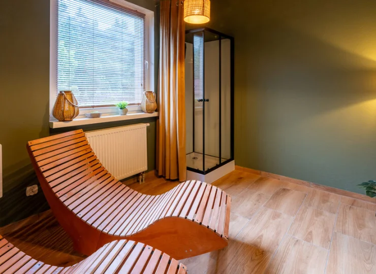 Można tu wygodnie odpocząć po seansie w saunie