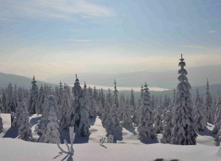 Góry Izerskie zimą