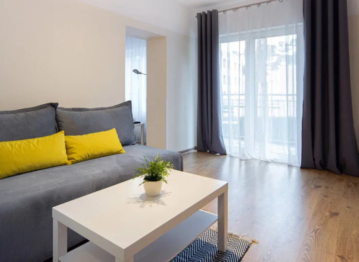 W części dziennej mieści się rozkładana sofa dla 2 dzieci
