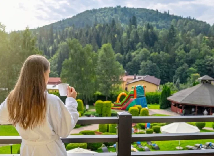 Podczas pobytu można cieszyć się górską panoramą