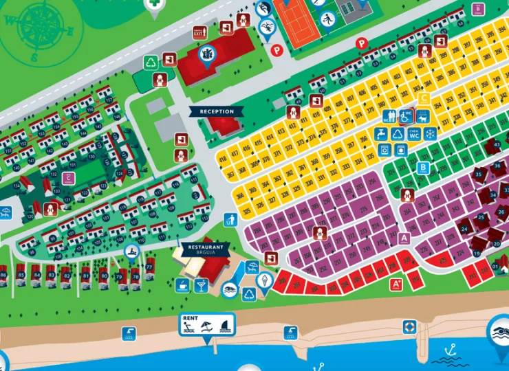 Mapa Camp Almissa