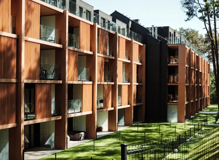 Luksusowy resort jest otoczony lasem Wolińskiego Parku Narodowego