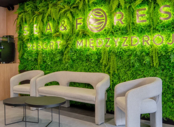 Sea & Forest Resort Międzyzdroje posiada nowoczesne lobby