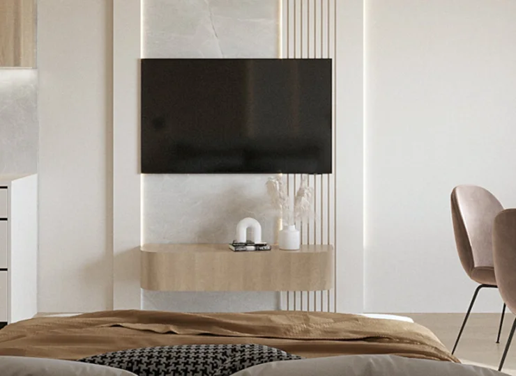 Do spania w studiu służy podwójne łóżko