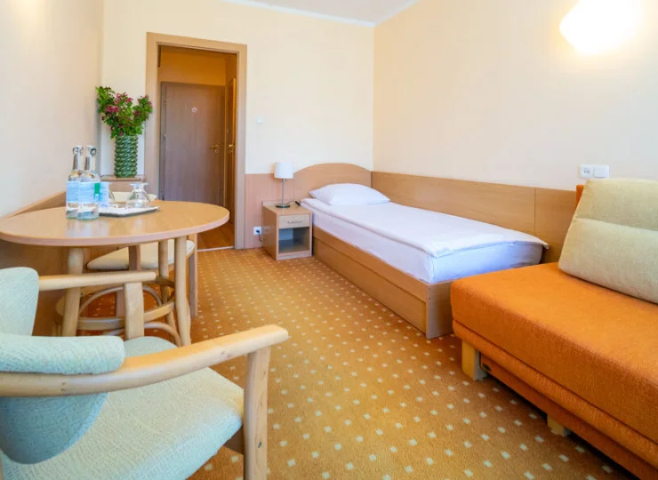 W wyposażeniu: TV, wifi, ręczniki, suszarka do włosów, kosmetyki hotelowe