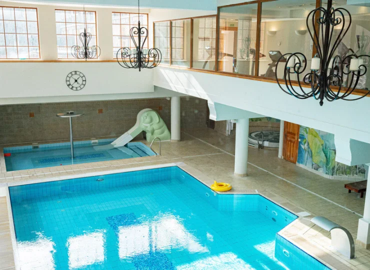 W strefie basenowej nie mogło zabraknąć basenu dla dzieci