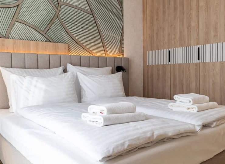 Druga sypialnia ma podwójne łóżko