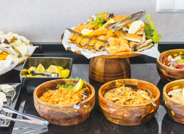 Bufet jest urozmaicony