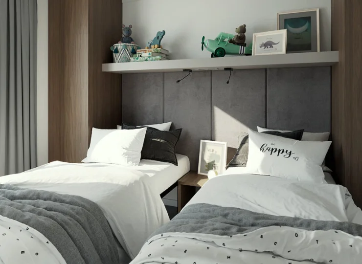 W sypialniach mogą spać 4 osoby, jest też rozkładana sofa w salonie dla 1 osoby