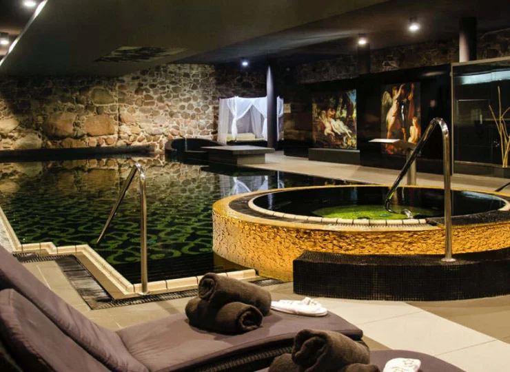 Hotel posiada strefę wellness z krytym basenem