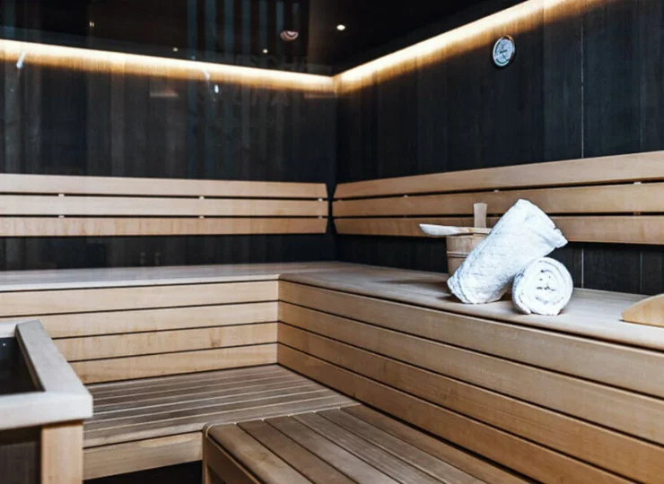 Mieści się tutaj sauna sucha