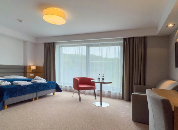 Wszystkie pokoje są klimatyzowane i wyróżniają się dużą powierzchnią (min 25 m2)