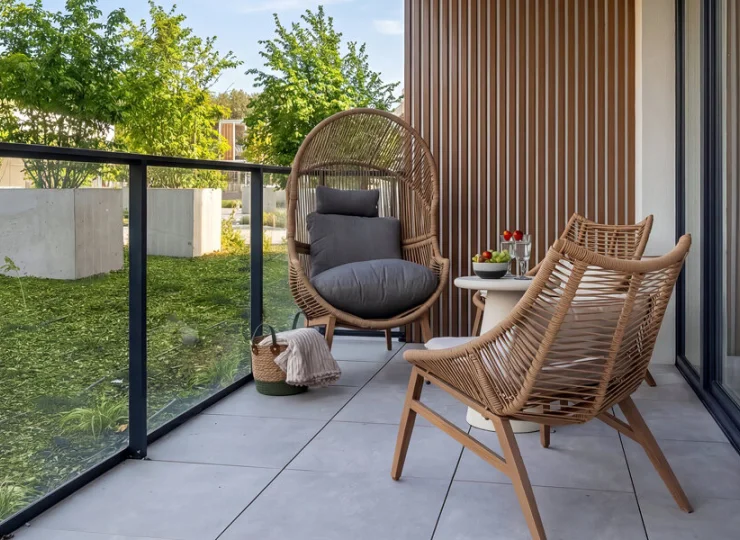 Każdy apartament i studio ma własny balkon