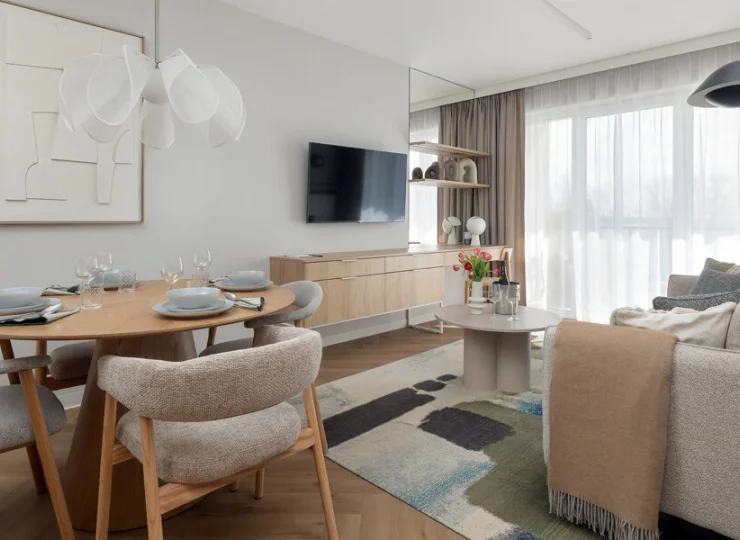 To przyjemnie urządzone i nowoczesne wnętrza