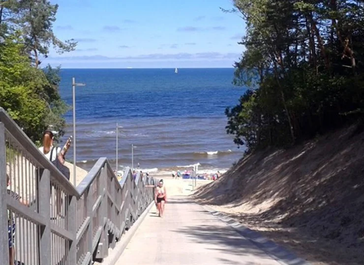 Najbliższe zejście do plaży