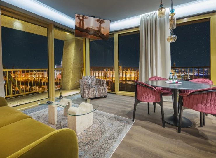 Apartament Presidental mieści się na wyższych piętrach Boulevard Residence