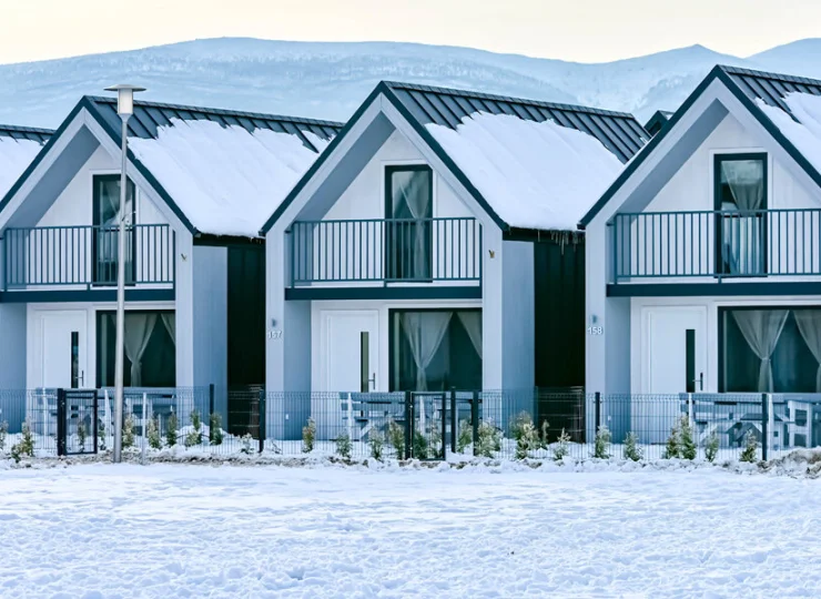 Z Resortu widać grzbiet Karkonoszy