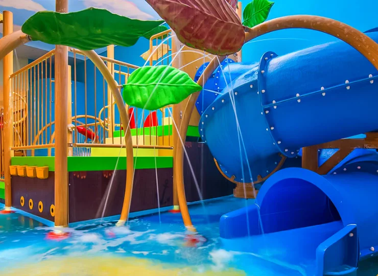 W aquaparku przygotowano specjalny basen z atrakcjami dla dzieci