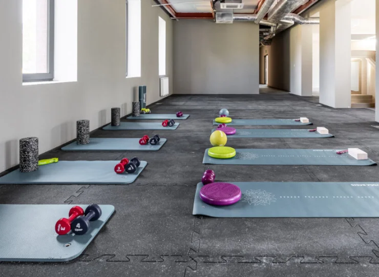 Aktywni goście znajdą tu przestrzeń do ćwiczeń