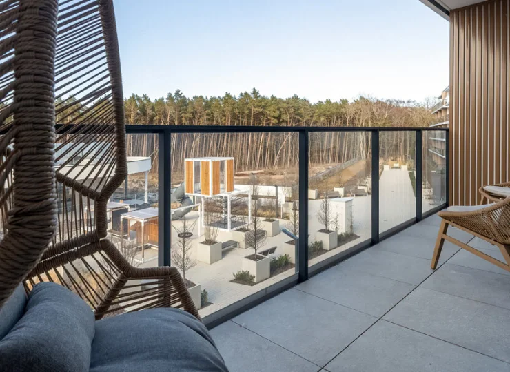 Apartamenty mieszczą się na różnych piętrach