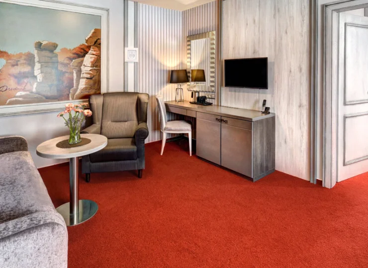 Część apartamentów ma odrębną sypialnię