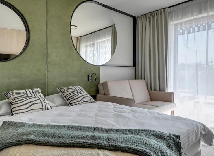 Każdy apartament posiada balkon