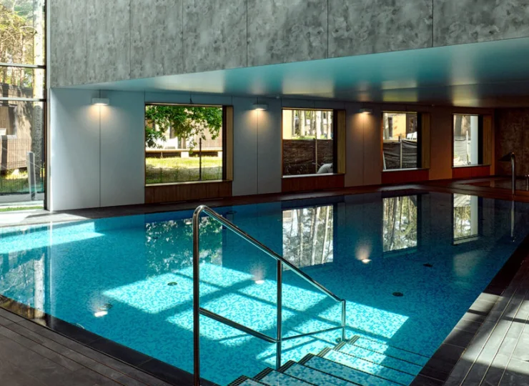Goście aparthotelu mogą bez ograniczeń korzystać ze strefy wellness