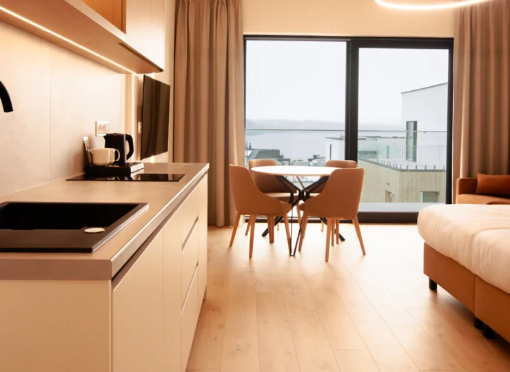 Apartament typu studio z widokiem na jezioro