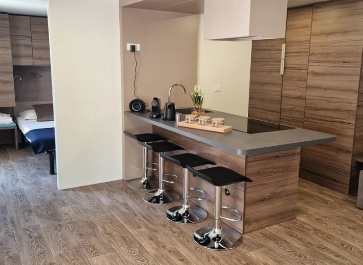 Wnętrza jednego z domków typu Delux