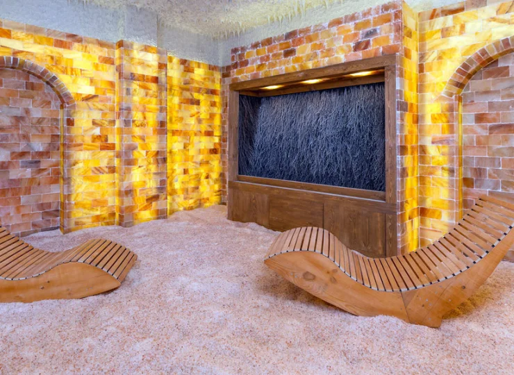 W strefie wellness jest także grota solna z tężnią solankową