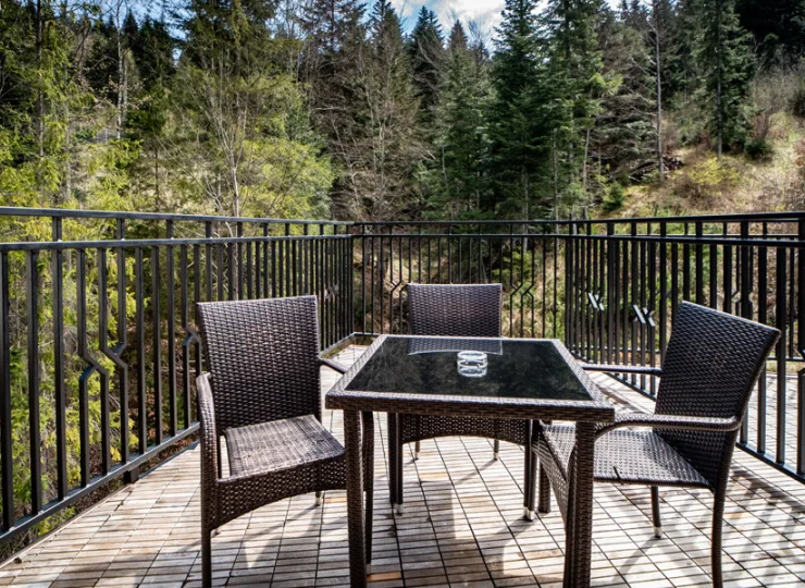 Balkon pokoju typu Lux