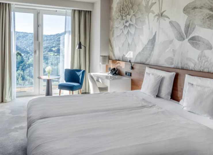 Większość typów pokoi ma balkon