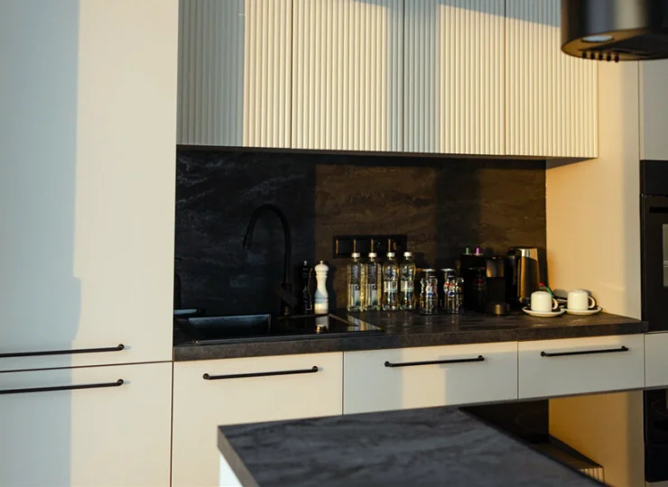 Aneks kuchenny w Aspen Prime House jest świetnie wyposażony