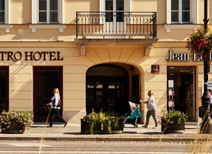 To hotel w dawnej kamienicy Dorfnerów, odbudowanej po wojnie
