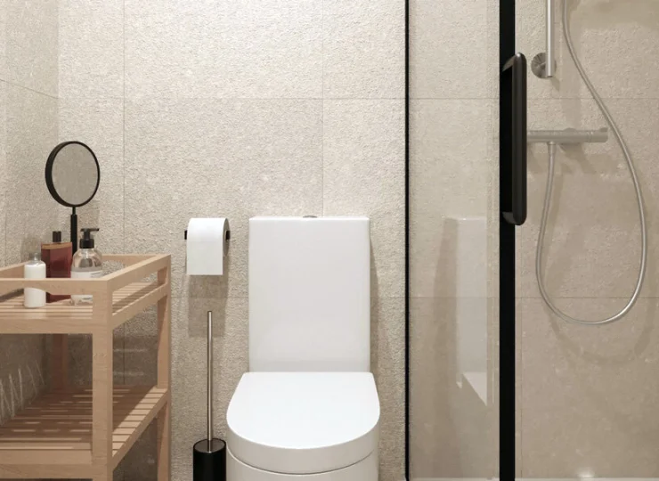 W łazience jest też suszarka do włosów i ręczniki