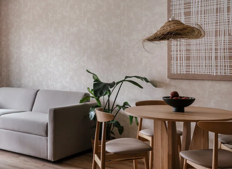 W apartamencie 2+2 jest dodatkowo rozkładana 2-osobowa sofa