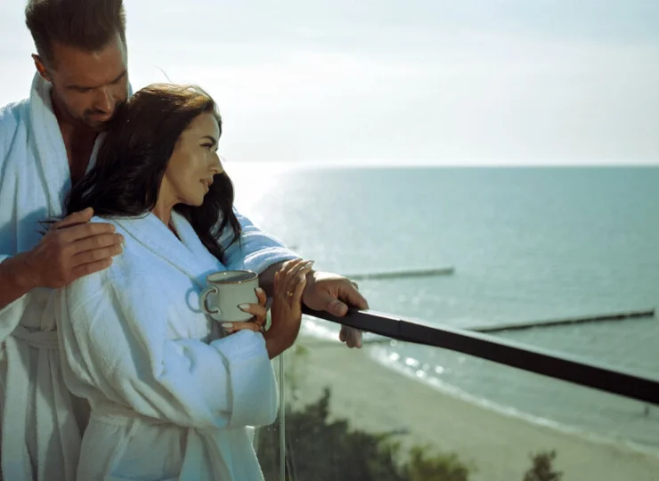 To aparthotel z widokiem na morze lub sosnowy las