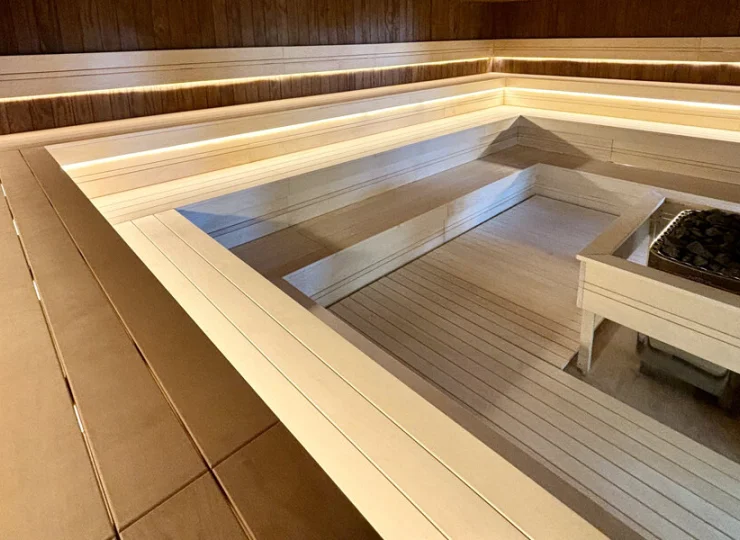 Strefa saun: sauna fińska, sauna na podczerwień, łaźnia parowa, komora lodowa