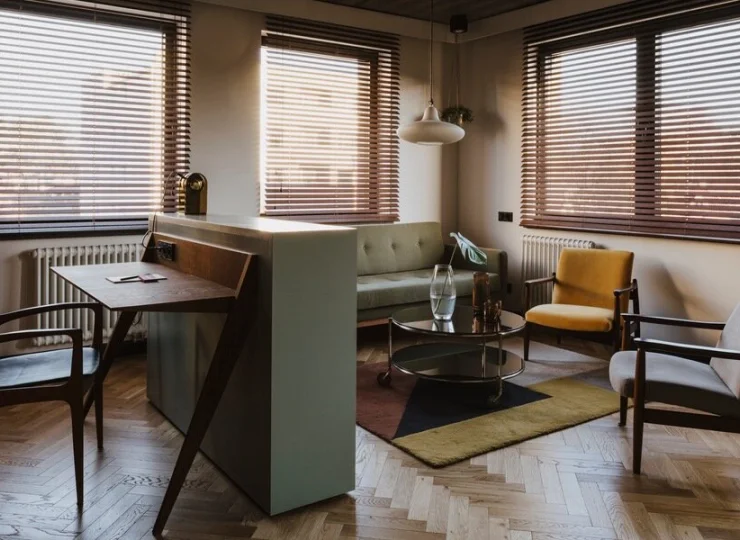 Wnętrze apartamentu jest przestronne
