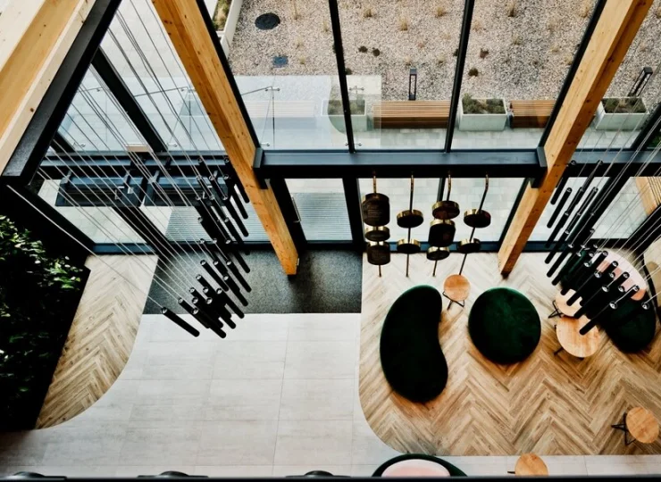 Foyer (lobby) urządzono w stylu art deco