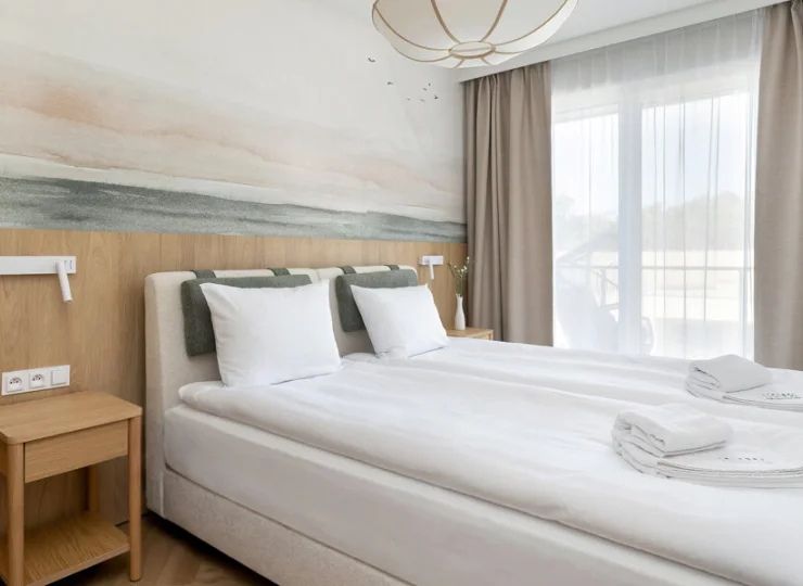 Są także apartamenty z dwiema sypialniami (2+4)